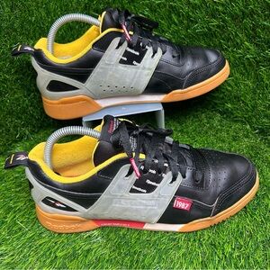 Reebok Workout Plus Altered Black Yellow Gum Mens‎ Sneakers DV5242 Size 8.5